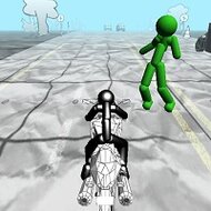 Игра Погоня на мотоцикле за зомби
