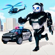 Игра Полицейский робот панда