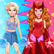 Игра Превращение принцессы в супергероиню