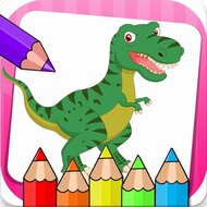 Динозавры Раскраска для Детей