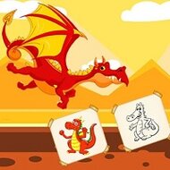 Игра Раскраски драконы Игра Раскраски драконы