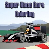 Игра Раскраски гоночные машины Игра Раскраски гоночные машины