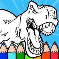 Игра Раскраски с динозаврами