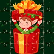 Игра Рождественские пазлы Игра Рождественские пазлы