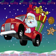 Игра Рождество: пазлы с грузовиками