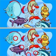 Игра Рыбы: найди отличия
