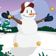Игра Снеговики: найди скрытые звезды