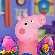 Игра Свинка Пеппа: пасхальные яйца
