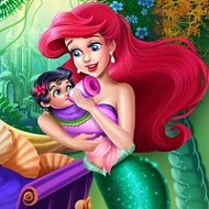 Игра Уход за малышом Ариэль Игра Уход за малышом Ариэль
