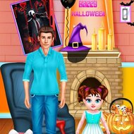 Игра Украшение дома на Хэллоуин с малышкой Тейлор