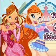 Игра Винкс на двоих: Флора и Блум Игра Винкс на двоих: Флора и Блум