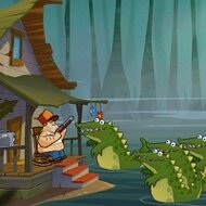 Игра Защита дома от крокодилов Игра Защита дома от крокодилов