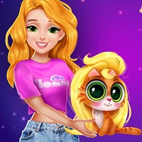 Игра Барби уход за кошкой Игра Барби уход за кошкой