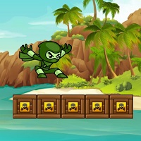 Игра Бег зеленого ниндзя Игра Бег зеленого ниндзя