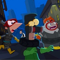 Игра Финес и Ферб зомби Игра Финес и Ферб зомби