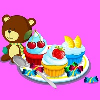 Игра Готовим красочные кексы Игра Готовим красочные кексы