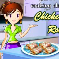 Игра Кухня Сары: Куриные конвертики Игра Кухня Сары: Куриные конвертики
