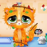 Игра Лечить кота Игра Лечить кота