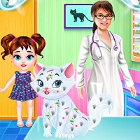 Игра Малышка Тейлор: лечение бездомной кошки Игра Малышка Тейлор: лечение бездомной кошки