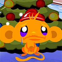 Игра Счастливая обезьянка: елка Игра Счастливая обезьянка: елка