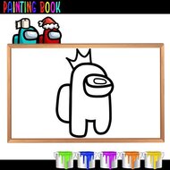 Игра Амонг Ас: книга раскрасок