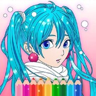 Игра Аниме манга раскраски