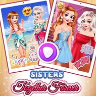 Игра Анна с Эльзой на пляже