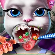 Игра Анжела лечение языка