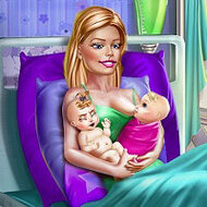 Игра Барби рожает