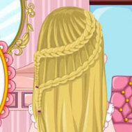 Игра Барби зимние косы