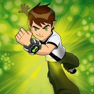 Игра Бен 10: побег от катящегося камня