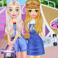 Игра Девушка на скейтборде