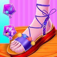 Игра Дизайн босоножек на платформе для принцесс