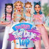 Игра Дизайн топа с принтом тай-дай