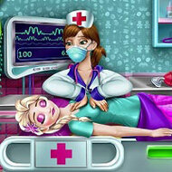 Игра Доктор Эльза ухаживает за Анной