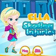 Игра Елла упала на льду