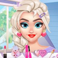 Игра Эльза и Анна в платьях с пышными рукавами