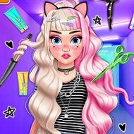 Игра Эльза: прически е-герл