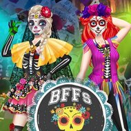 Игра Фейс-арт на День мертвых