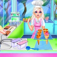 Игра Фургончик с мороженым Эльзы