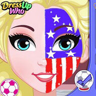 Игра Футбольный аквагрим для принцесс