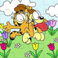 Игра Гарфилд: сборник детских пазлов