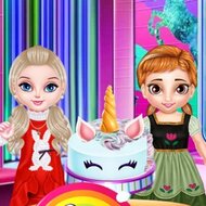 Игра Готовим с Анной торт единорог