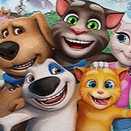 Игра Говорящий кот Том: пазлы