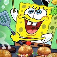 Игра Губка Боб ловит ингредиенты для крабсбургера