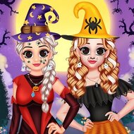 Игра Хэллоуин Анны и Эльзы