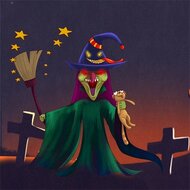 Игра Хэллоуин: слайд пазлы