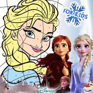 Игра Холодное сердце: раскраски по номерам 2