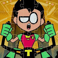 Игра Юные титаны: пазл с Робином