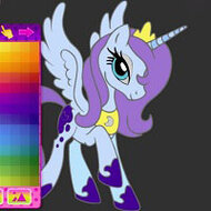 Игра Книга раскрасок: лошадки и единороги